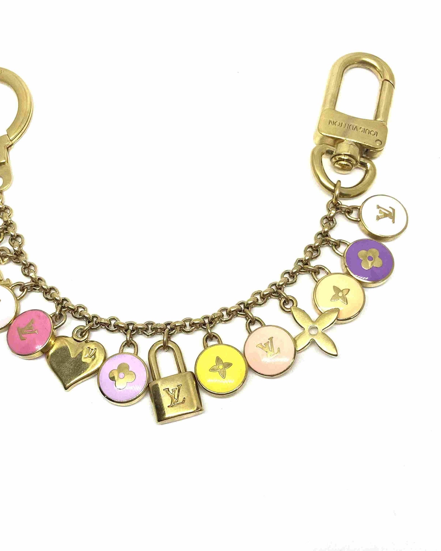Authentic Louis Vuitton Logo White Pendant- Necklace - Boutique SecondLife