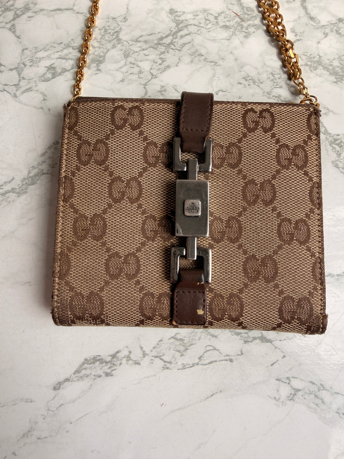Authentic Preowned Gucci Wallet Repurposed Waist Belt