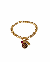 Load image into Gallery viewer, Authentic Louis Vuitton Brown Pendant-Repurposed Bracelet