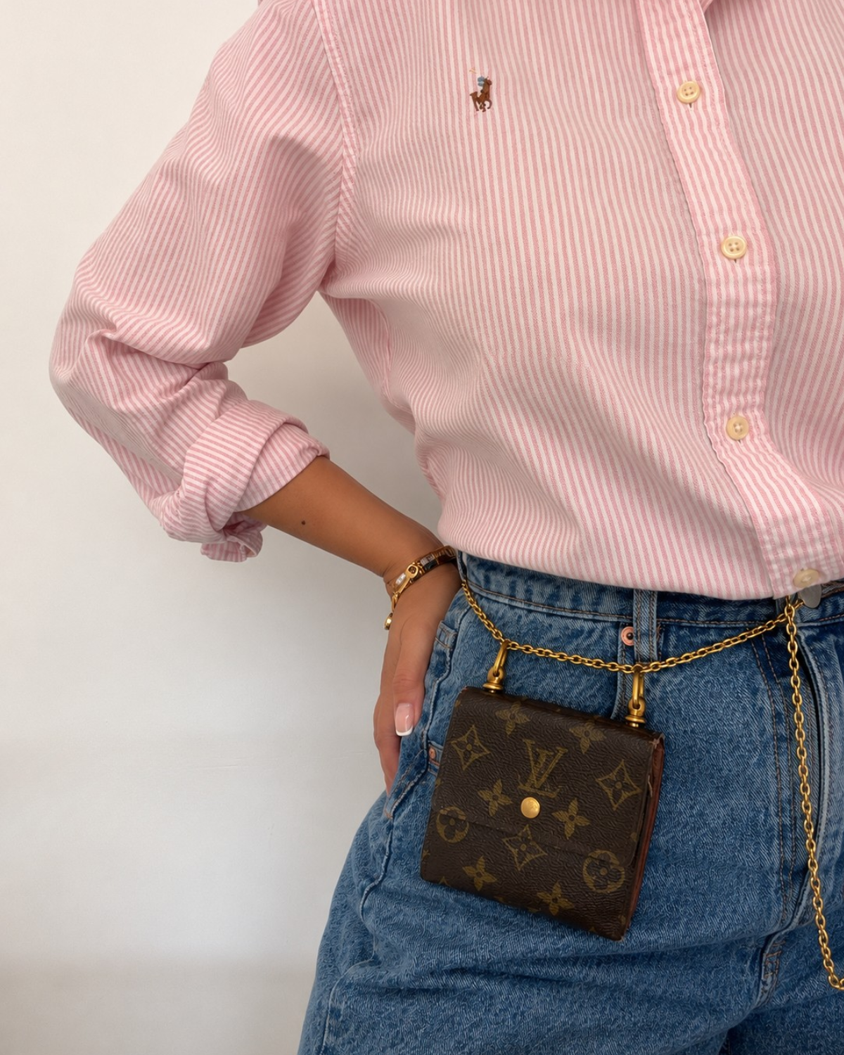 Authentic Preowned Louis Vuitton Wallet Repurposed Mini Belt