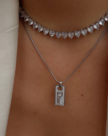 Authentic Dior Oblique Tag - Reworked Necklace