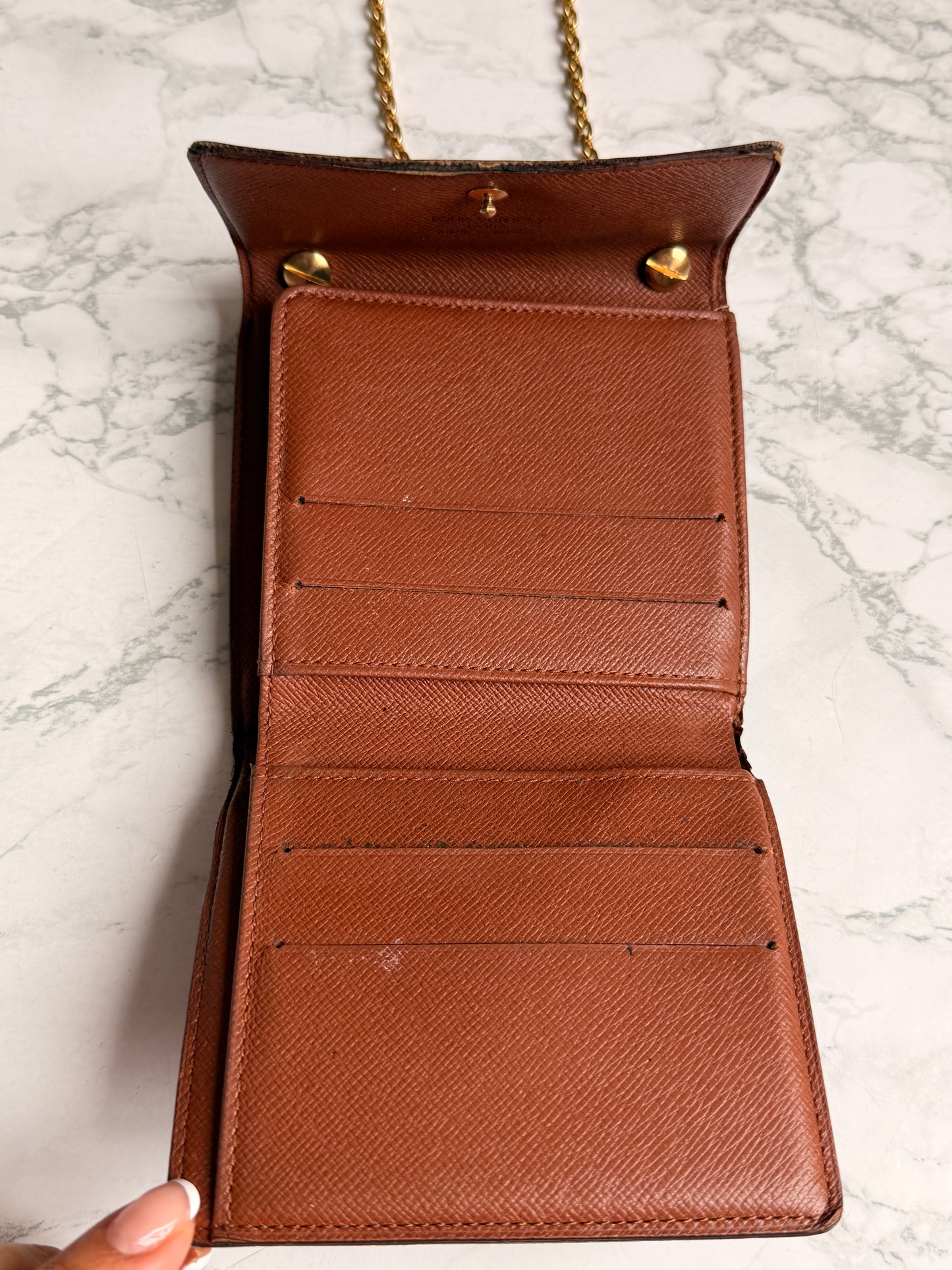 Authentic Preowned Louis Vuitton Wallet Repurposed Mini Belt