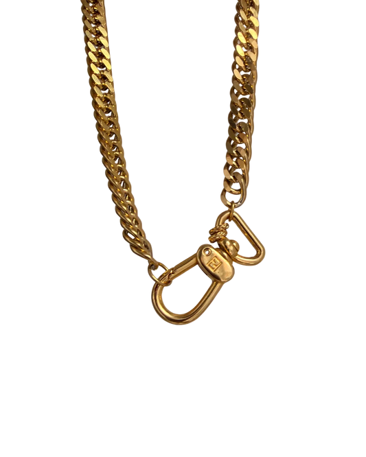 Authentic Fendi Clasp - Repurposed Necklace