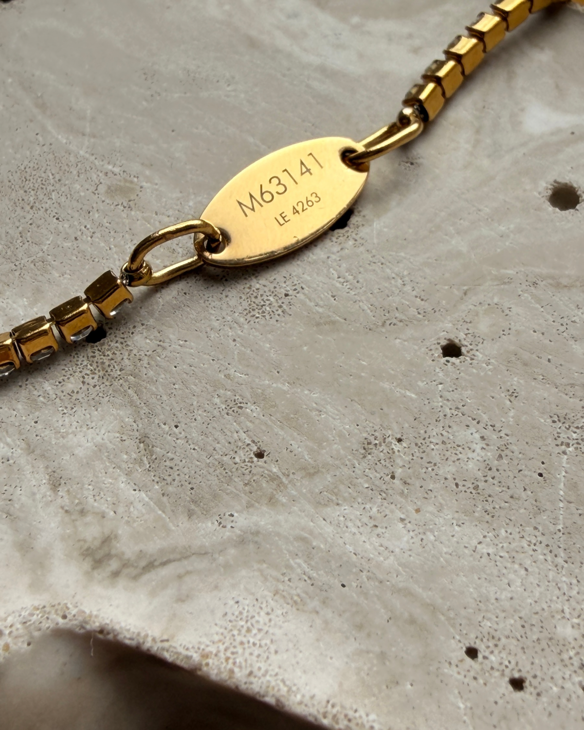Authentic Louis Vuitton Tag - Reworked Tennis Bracelet
