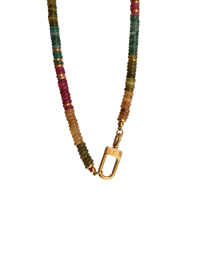 Authentic Louis Vuitton Clasp - Natural Stones Necklace