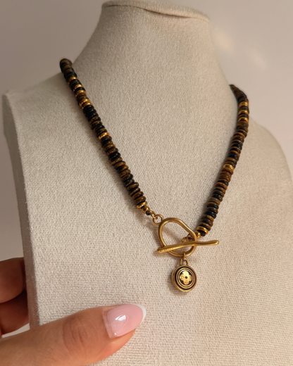 Authentic Louis Vuitton Nude Pastilles Pendant -Stone Necklace