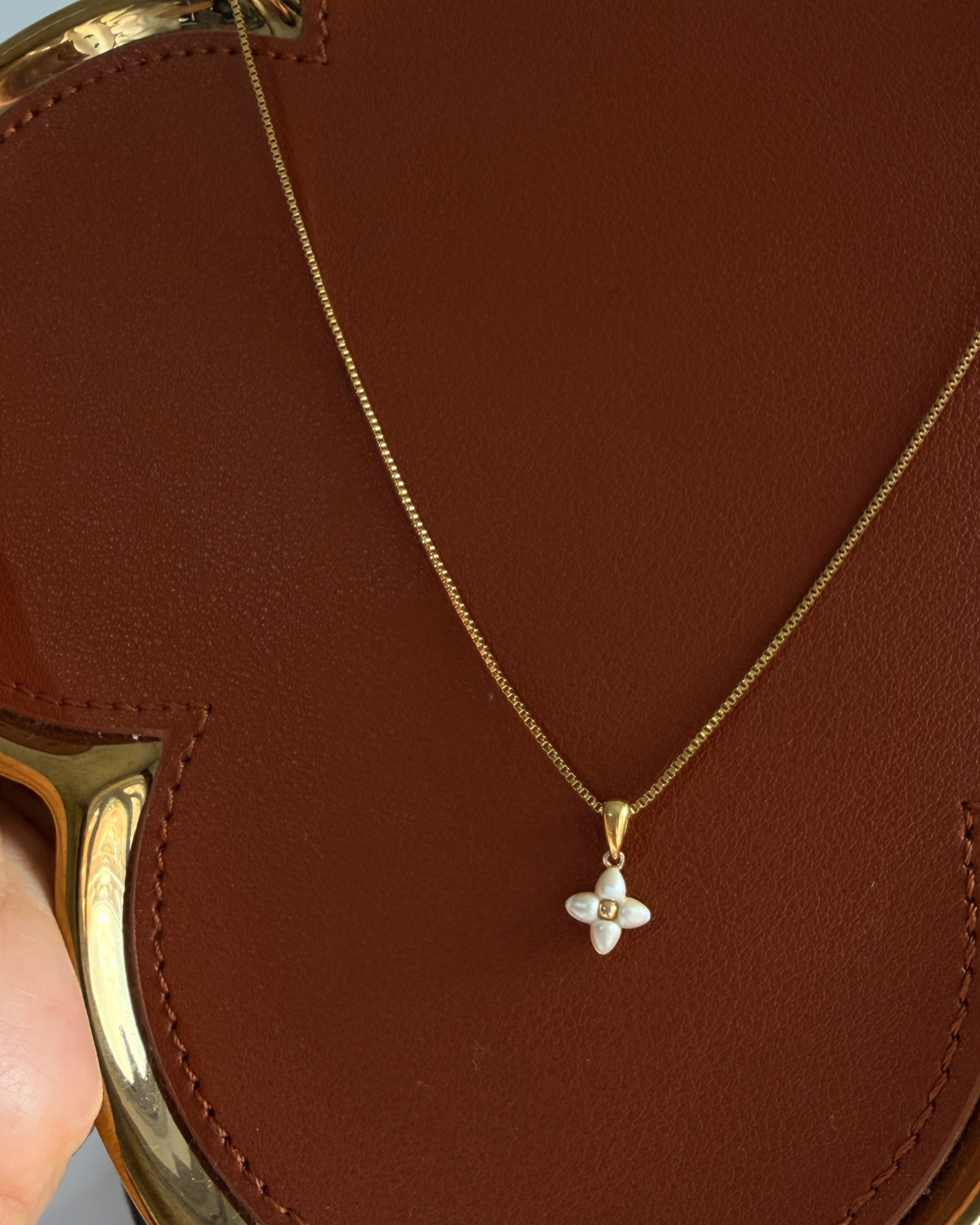 Authentic Louis Vuitton Floragram Pendant- Reworked Necklace