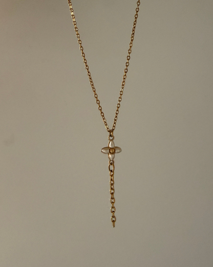 Authentic Louis Vuitton Floragram Pendant- Reworked Y Necklace