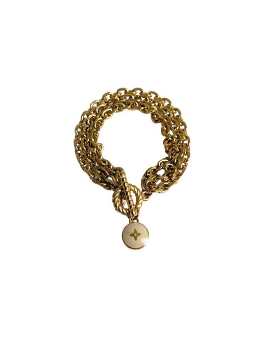 Authentic Louis Vuitton Pastilles Pendant - Repurposed Bracelet