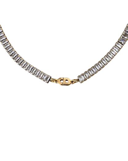 Authentic Dior CD Pendant- Reworked Diamante Choker