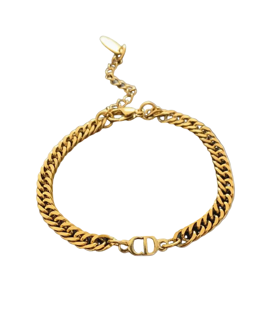 Authentic CD Mini Dior pendant- Reworked Bracelet