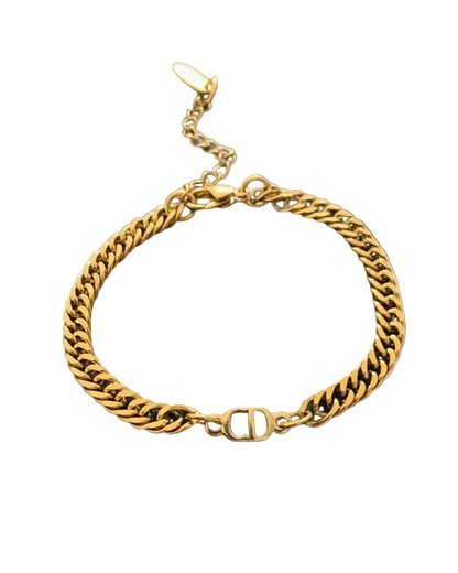 Authentic CD Mini Dior pendant- Reworked Bracelet