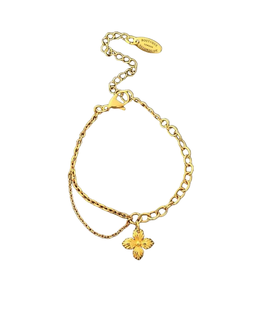 Authentic Louis Vuitton Blooming Pendant Reworked Bracelet