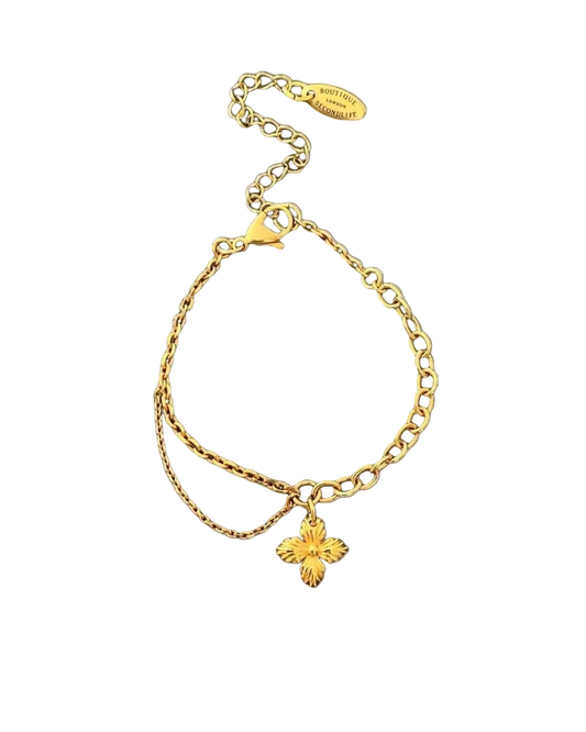 Authentic Louis Vuitton Blooming Pendant Reworked Bracelet