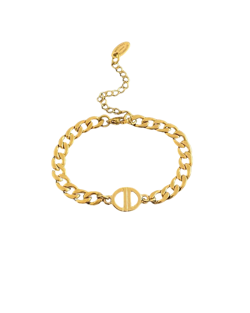 Authentic Mini Dior pendant -Repurposed Bracelet
