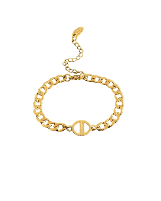 Authentic Mini Dior pendant -Repurposed Bracelet