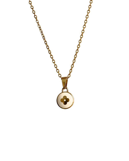 Authentic Louis Vuitton White Pendant- Upcycled Necklace
