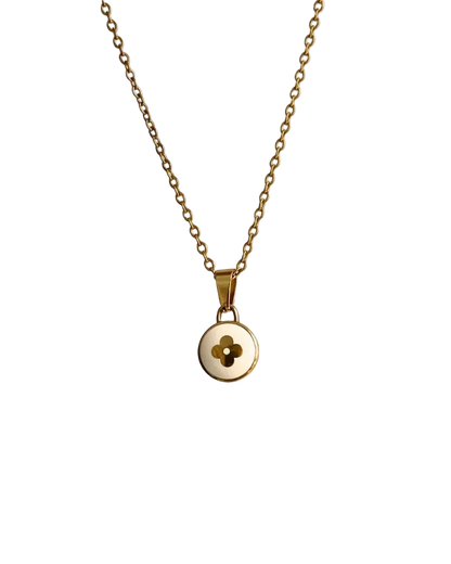 Authentic Louis Vuitton White Pendant- Upcycled Necklace