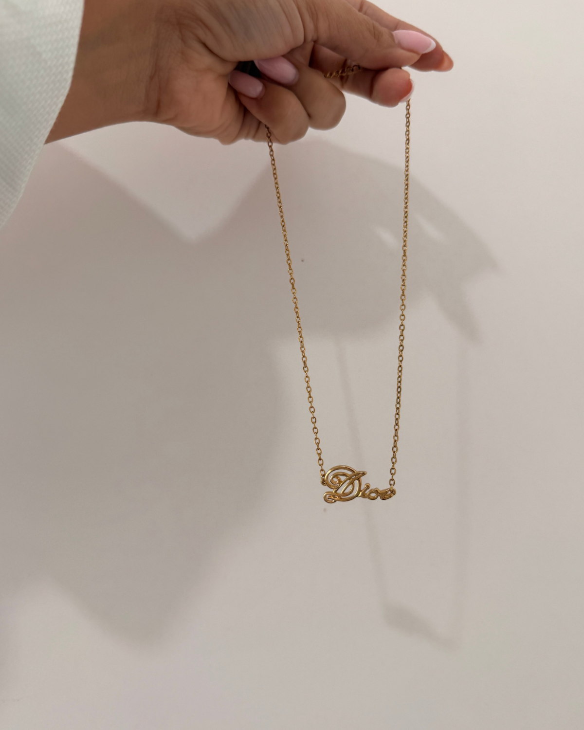 Authentic Vintage Dior Logo- Reworked Necklace