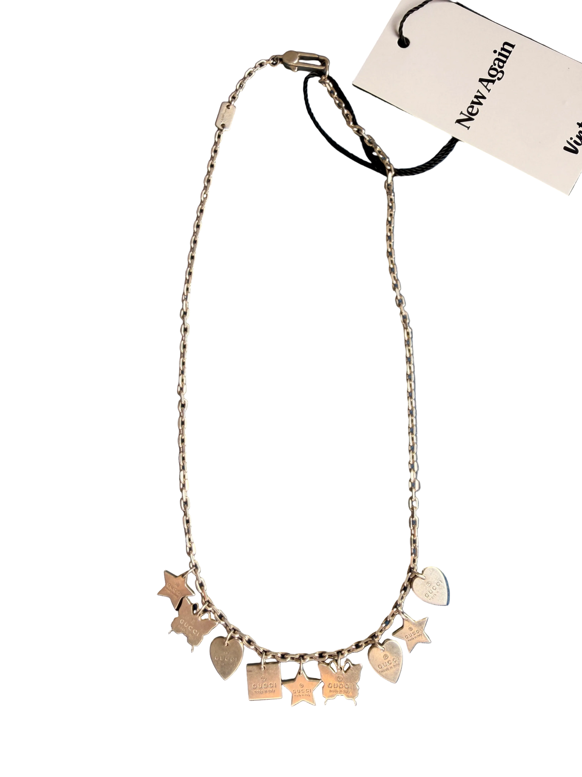 Authentic Gucci Pendant Start Repurposed Necklace
