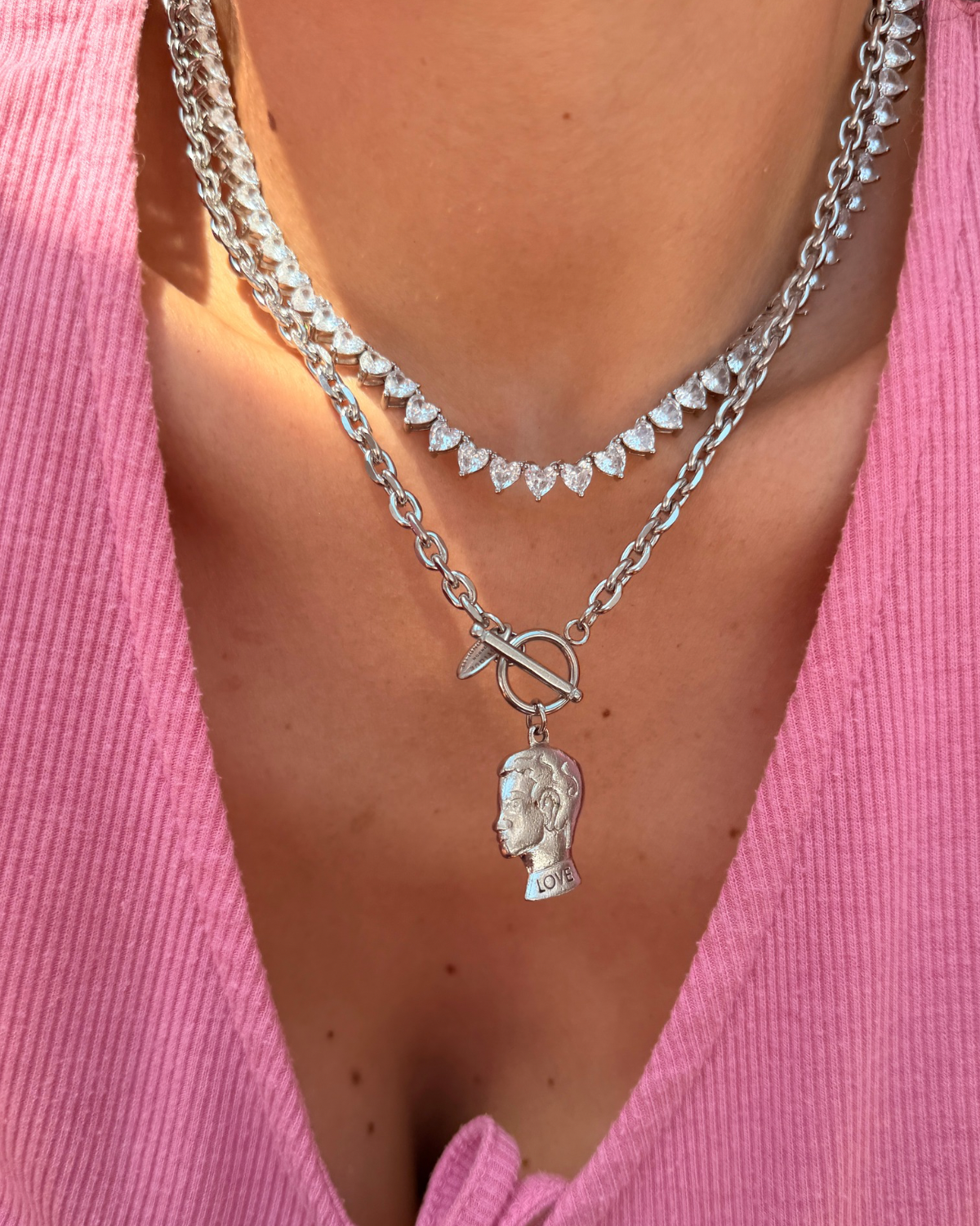 Authentic Dior Head Love - Reworked Necklace
