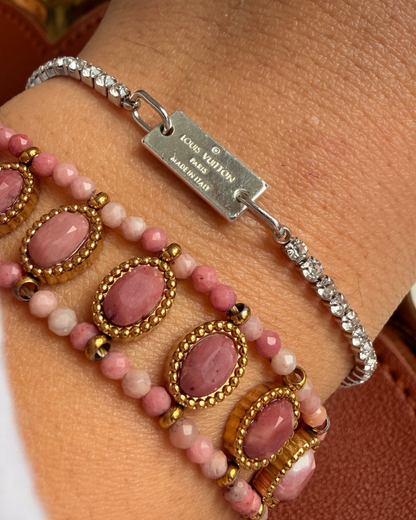 Authentic Louis Vuitton Tag Pendant- Reworked Bracelet