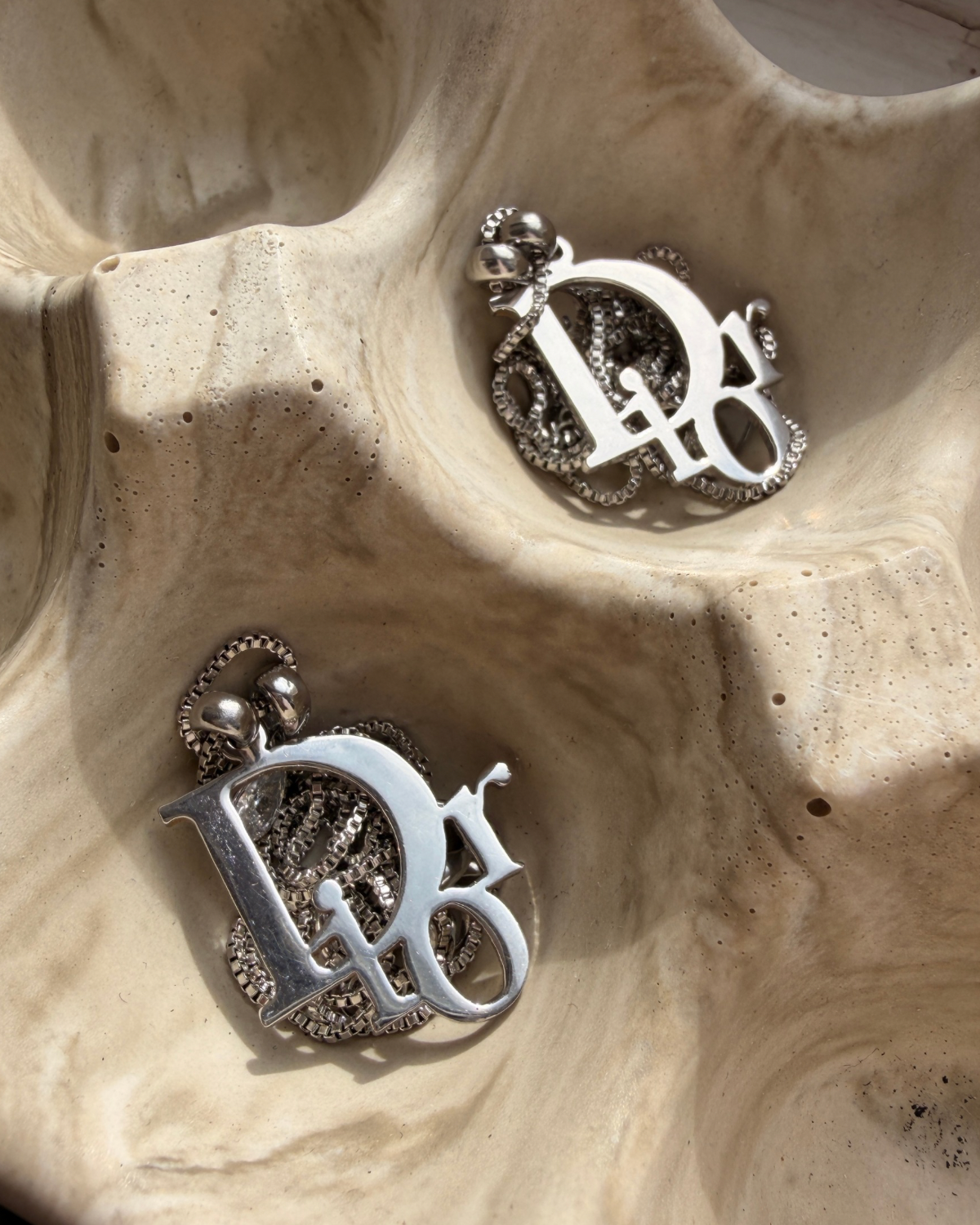 Authentic Dior Pendant- Reworked Necklace