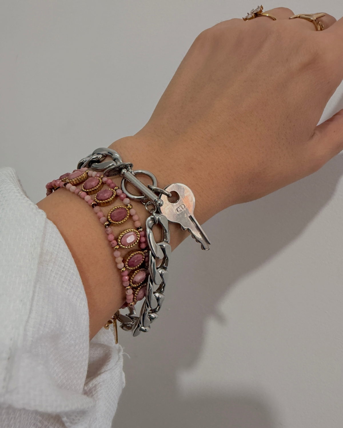 Authentic Christian Dior Key - Reworked Necklace Bracelet