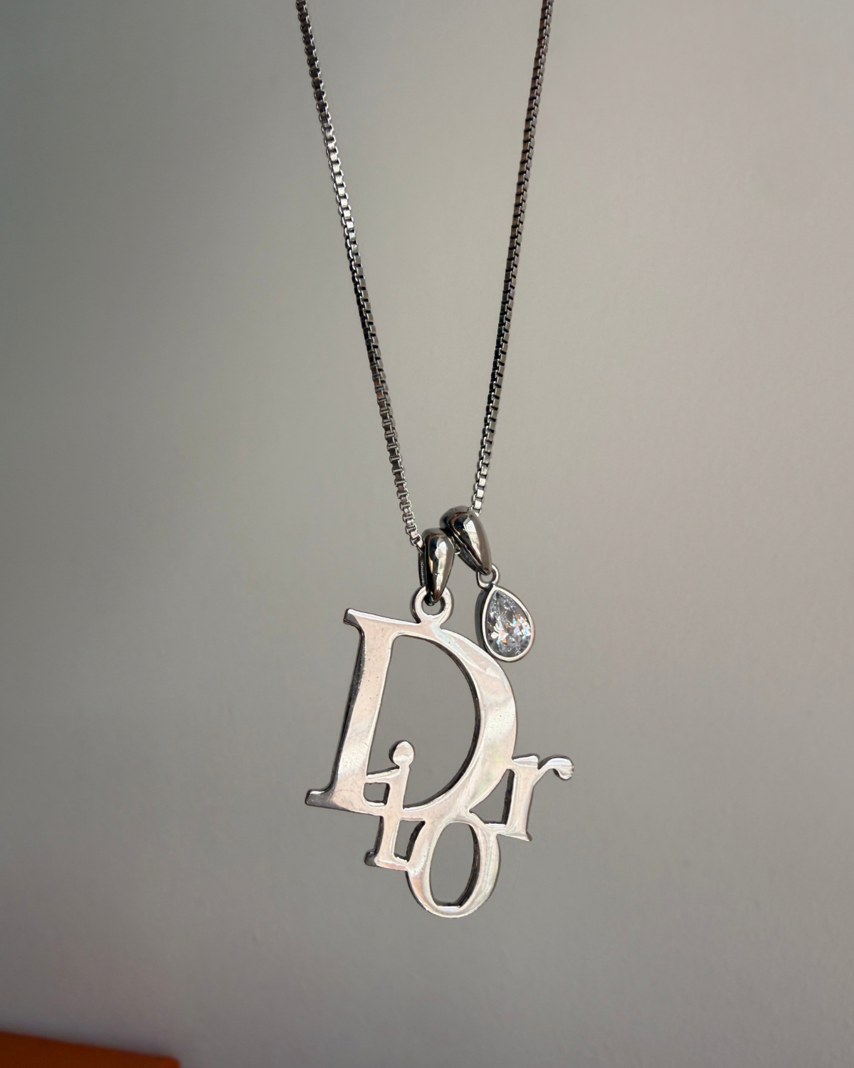 Authentic Dior Pendant- Reworked Necklace