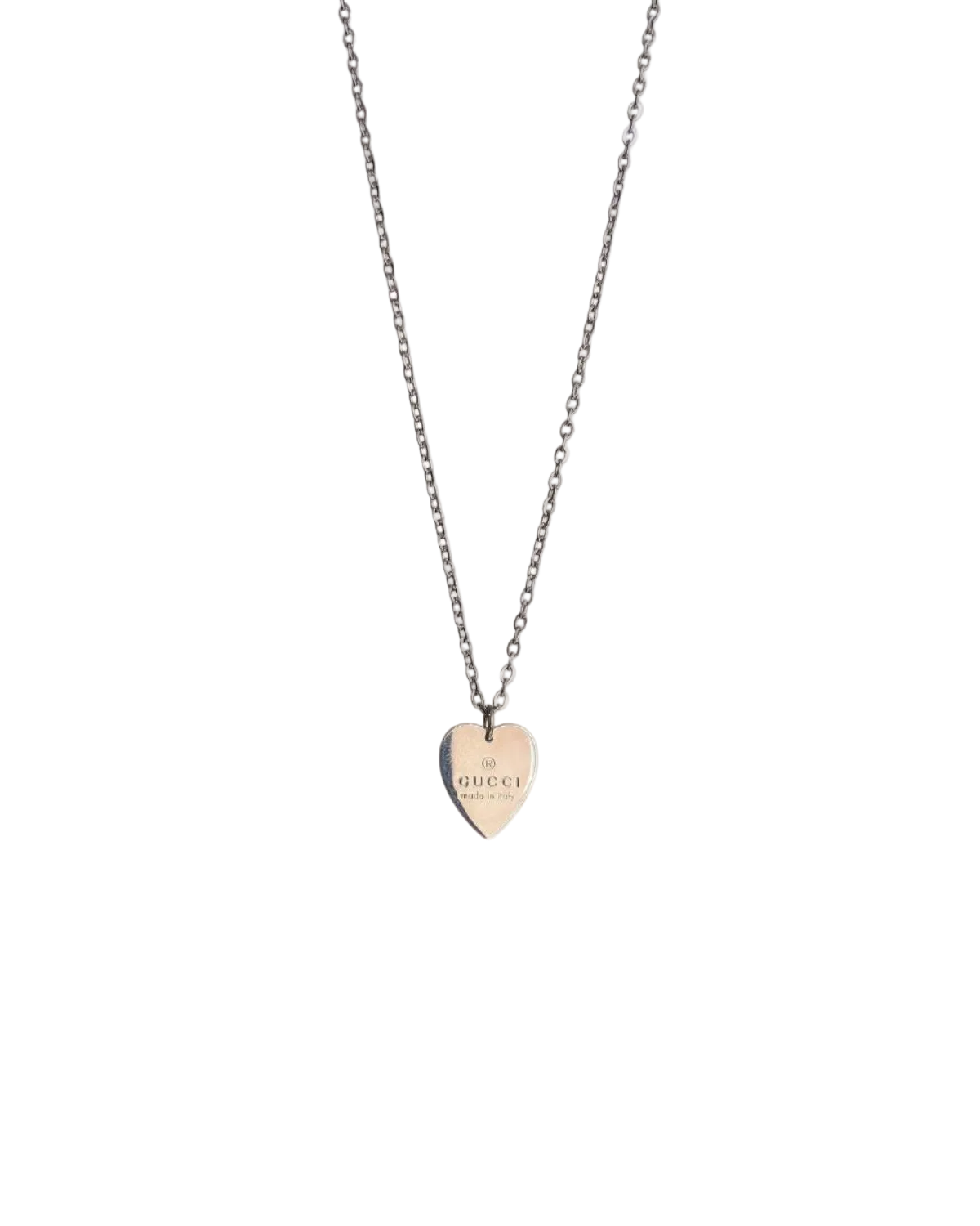 Authentic Gucci Pendant Small Heart Repurposed Necklace