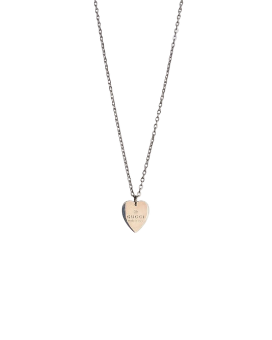 Authentic Gucci Pendant Small Heart Repurposed Necklace