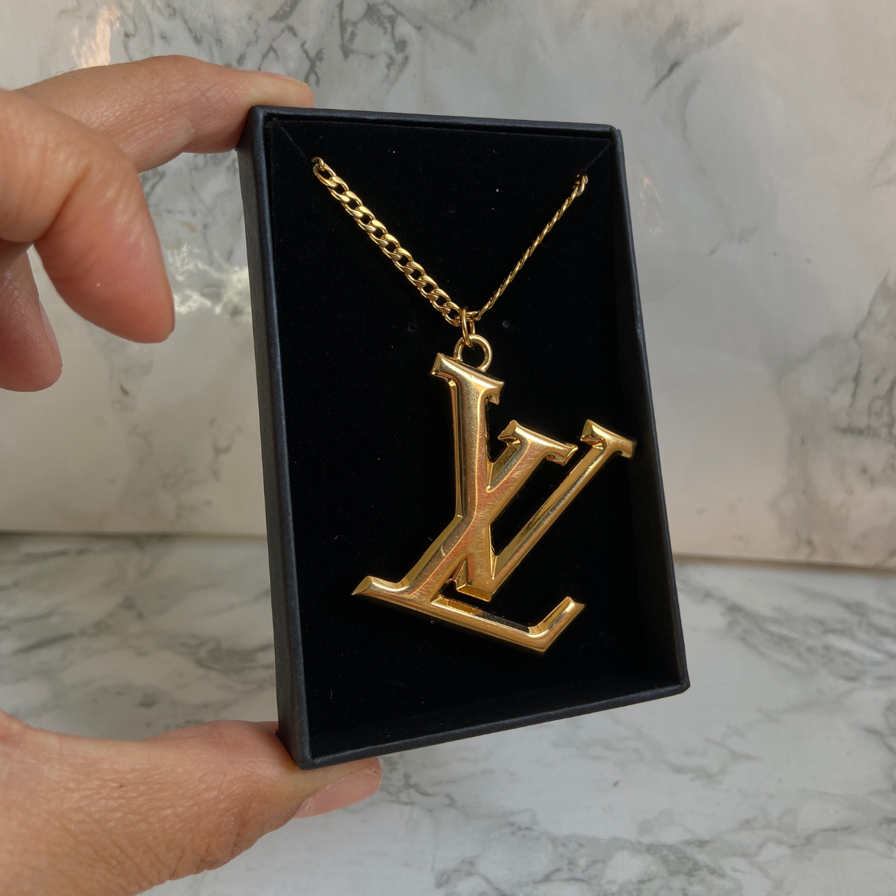 Authentic Louis Vuitton Logo - Reworked Necklace