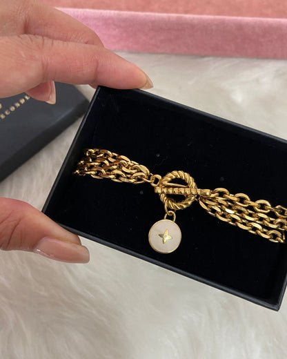 Authentic Louis Vuitton Pastilles Pendant - Repurposed Bracelet