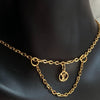 Authentic Louis Vuitton Logo Blooming Pendant- Reworked Choker