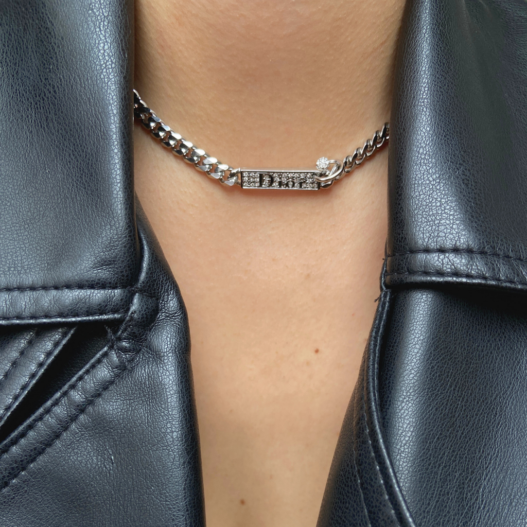 Authentic Dior Plaque Pendant- Reworked Necklace