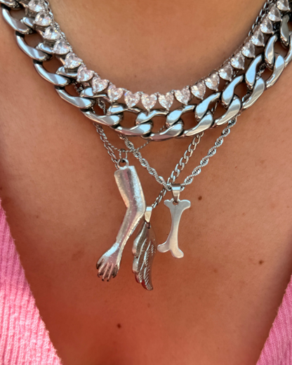 Authentic Dior Bone- Reworked Necklace