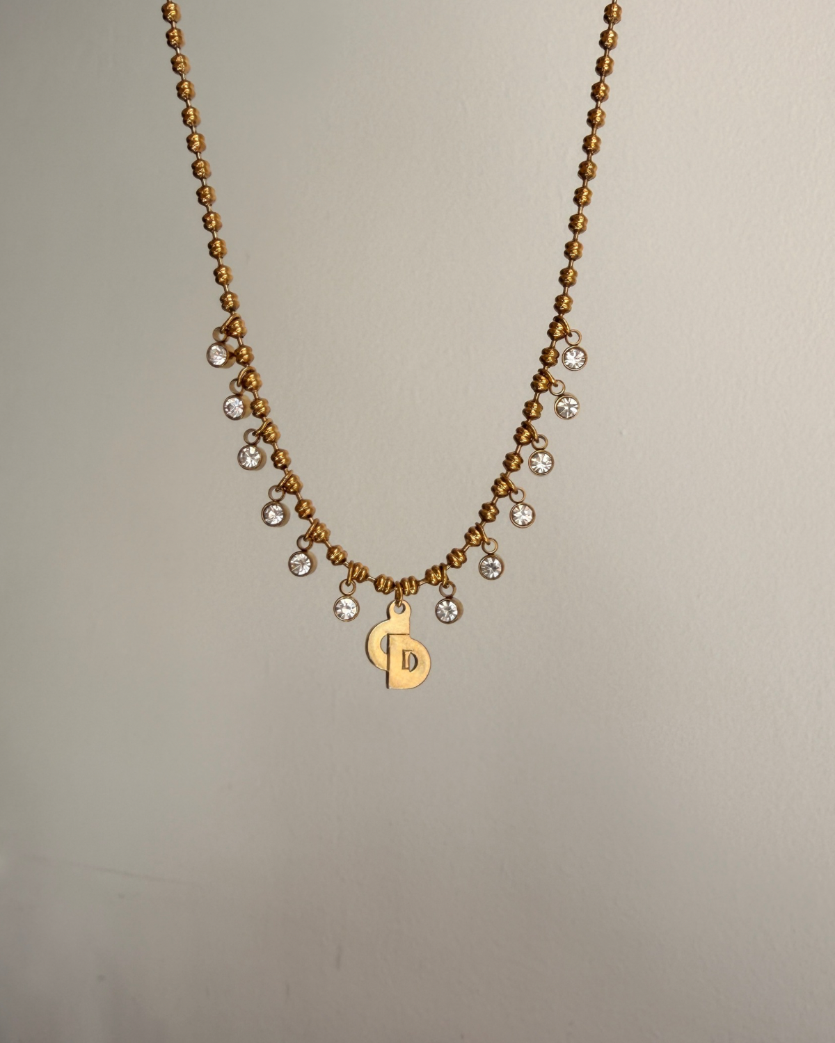 Authentic Dior Mini Pendant- Reworked Necklace