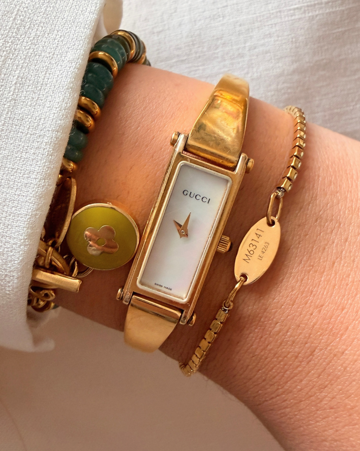 Authentic Louis Vuitton Tag - Reworked Tennis Bracelet