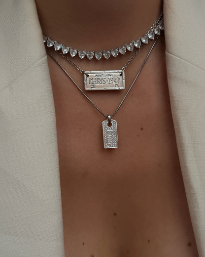 Authentic Dior Oblique Tag - Reworked Necklace