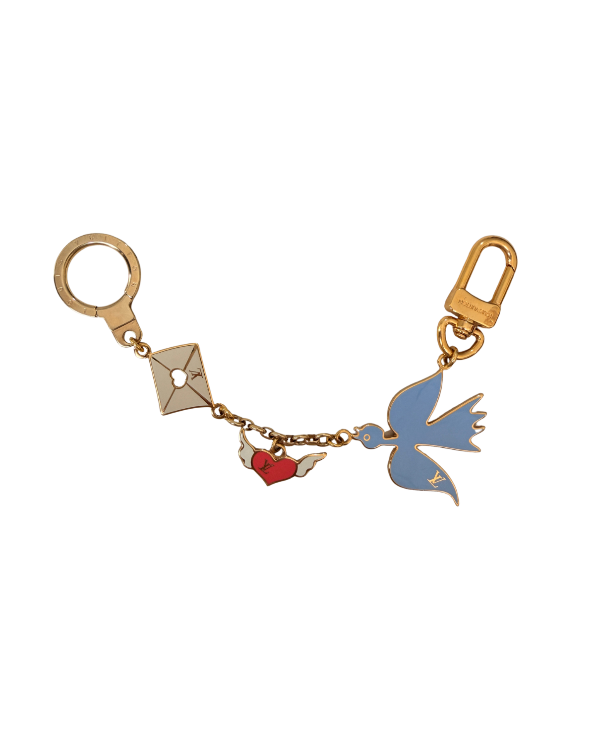 Authentic Louis Vuitton Winged Heart Reworked Necklace