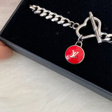 Load image into Gallery viewer, Authentic Louis Vuitton Pastilles Red Pendant - Reworked Bracelet