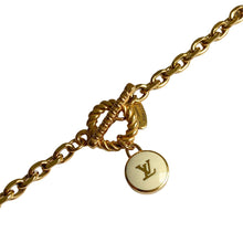 Load image into Gallery viewer, Authentic Louis Vuitton White Logo Pendant- Necklace