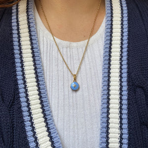 Authentic Louis Vuitton Blue Pendant- Upcycled Necklace – Boutique  SecondLife