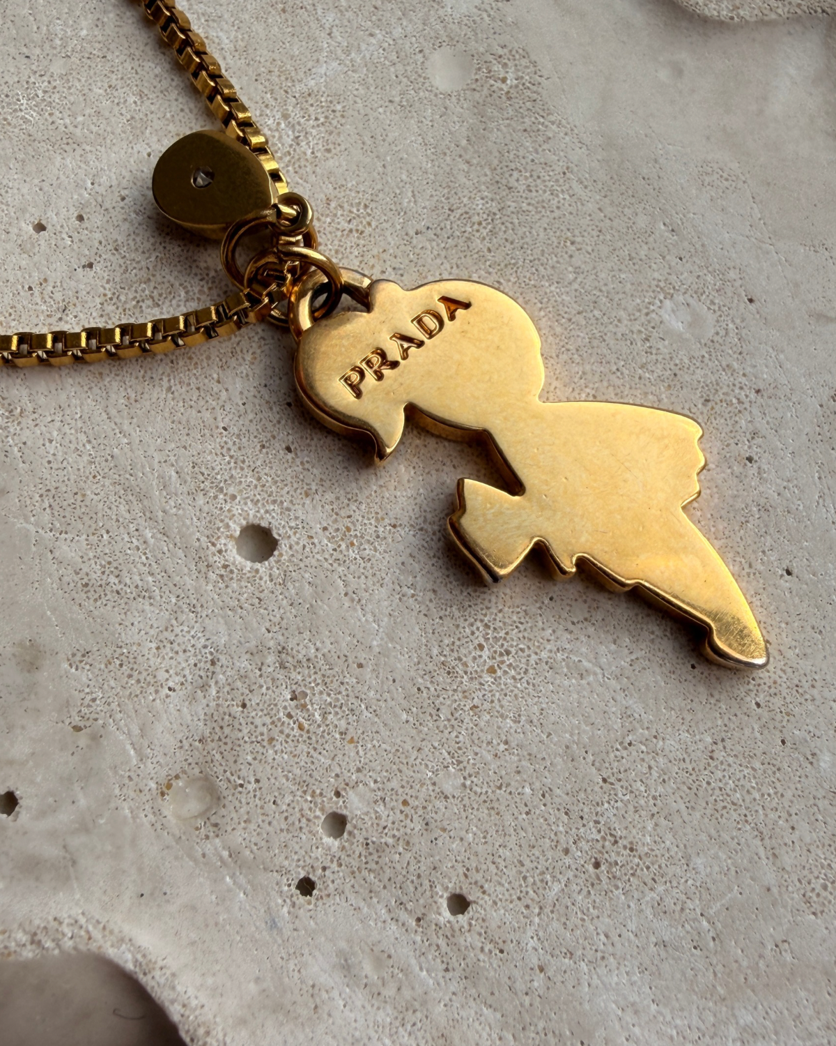 Authentic Prada Reworked Girl Charm Necklace – Reworked Necklace