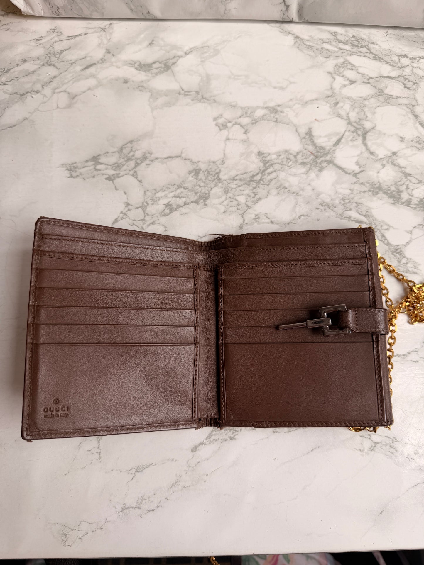 Authentic Preowned Gucci Wallet Repurposed Waist Belt