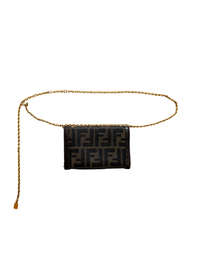 Authentic Fendi Pre-Owned Zucca Wallet on Chain
