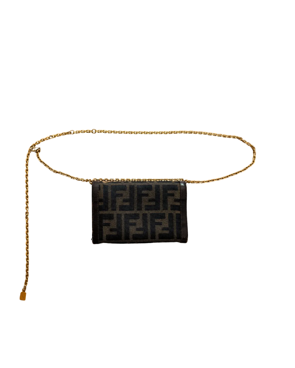 Authentic Fendi Pre-Owned Zucca Wallet on Chain