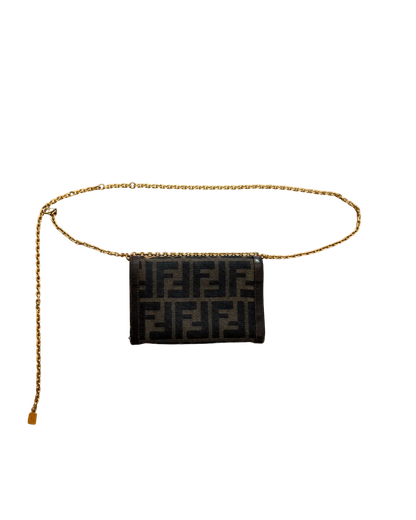 Authentic Fendi Pre-Owned Zucca Wallet on Chain