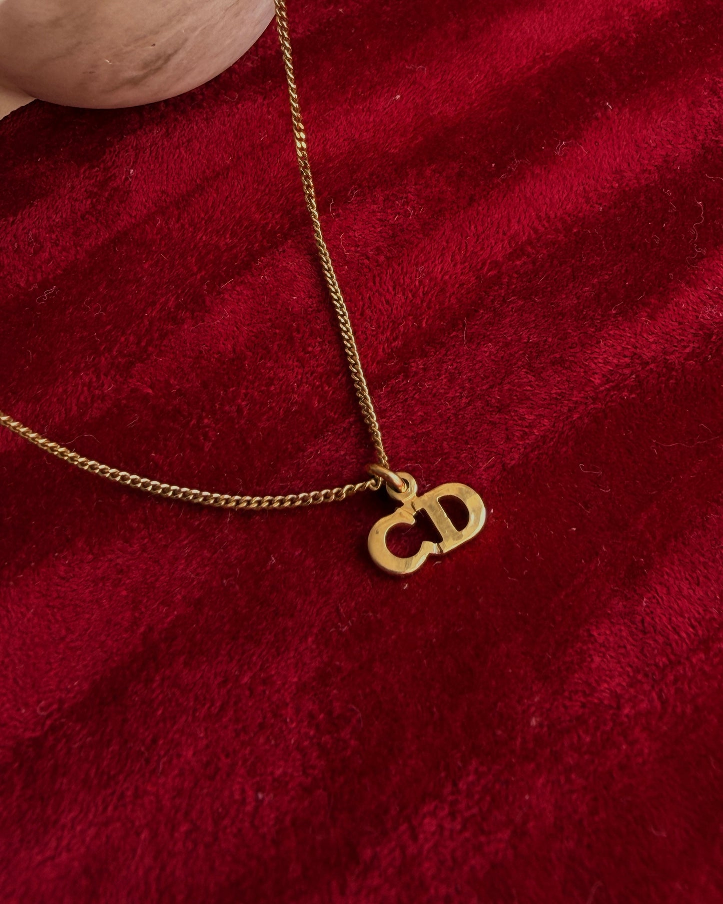 Authentic Dior CD Tag- Dainty and Reworked Necklace