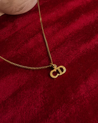 Authentic Dior CD Tag- Dainty and Reworked Necklace